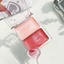 FAVORITEGOODS Water Light Cheek Blush, Kem dưỡng ẩm 2 màu Blush, Trang điểm Blusher có độ bóng cao cầm tay lâu trôi để trang điểm mặt