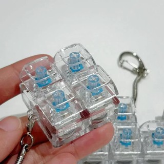 ESSENCEH Fidget Móc Khóa, Nút Keycap 4 / 5 Phím Bàn Phím Ngón Tay, Thư Giãn Giảm Căng Thẳng Tiện Ích Vượt Qua Thời Gian Giải Nén Móc Khóa Người Lớn