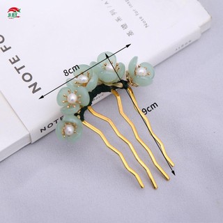 Kẹp tóc ngọc trai hoa thanh lịch Nữ hấp dẫn Chignon Retro Kẹp tóc cho màn trình diễn sân khấu Cosplay