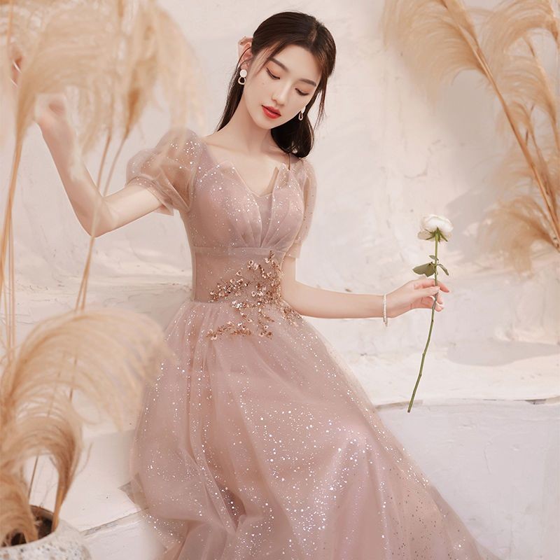 Váy Dạ Hội Người Lớn Dự Tiệc Cao Cấp Mẫu Mới Mùa Đông Cho Nữ Siêu Dễ Thương Tôn Dáng