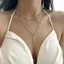 Vòng cổ hình chữ Y JVSUB, Vòng cổ chuỗi pha lê tua rua đầy màu sắc, Chuỗi xương đòn cổ điển nhiều cảnh đơn giản Trang sức dự tiệc
