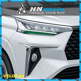 TEM DÁN MÍ ĐÈN XE VELOZ NHIỀU MÀU SẮC LỰA CHỌN ( 1 CẶP DÁN 2 BÊN )