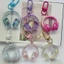 New European and American Ins3D Earphone Keychain Colorful Creative Hanging Decoration Gift Bag Pendant for Friends