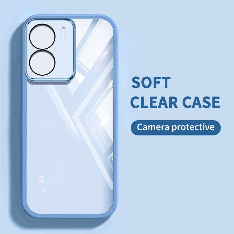 Ốp Điện Thoại Trong Suốt Màu YBD Cho OPPO A5X Hon Full Coverage Camera Có Bảo Vệ Ống Kính Vỏ Mềm Silicon