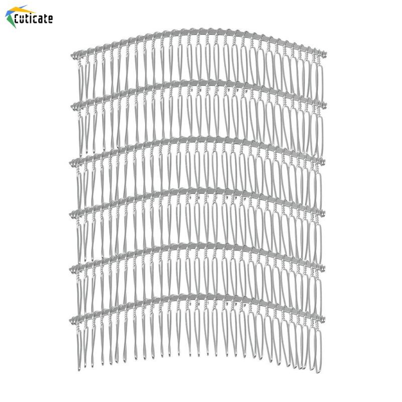 Cuticate 6 Miếng Kẹp Tóc Lược Cưới 30 Phụ Kiện Tóc Cô Dâu Cưới (37 x 108 mm)