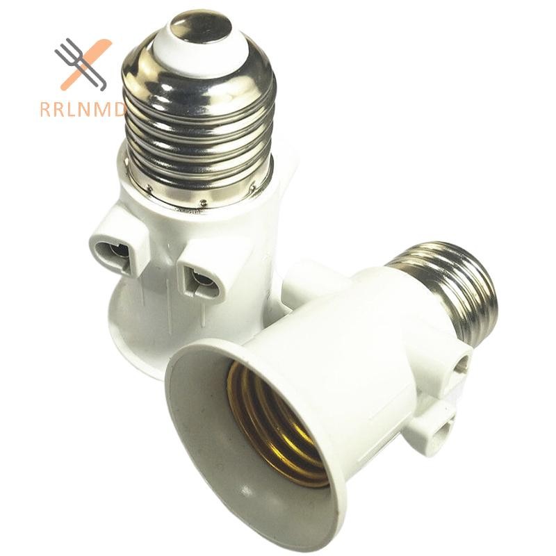 RRLNMD E27 Chia Đầu Ngọn Lửa Chuyển Đổi Cắm Kết Nối E27 Bóng Đèn Adapter Giá Đỡ Đèn Đế Ổ Cắm Chuyển Đổi Phụ Kiện Chiếu Sáng MỚI