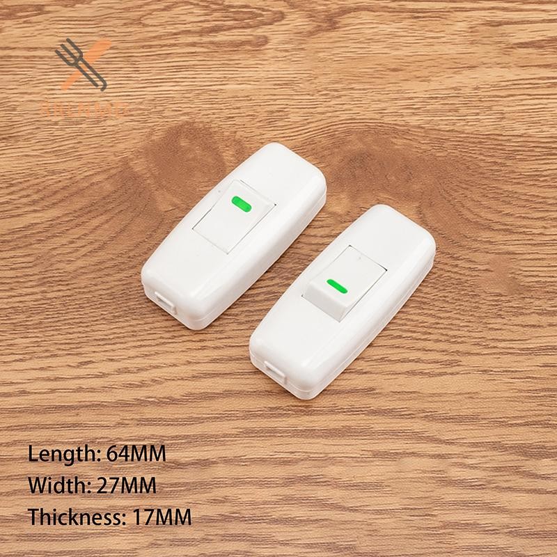 RRLNMD 1 Gang 2 Chiều Gắn Bề Mặt Nút Nhấn Công Tắc Dây Treo Lắp Đặt Đầu Giường Bật / Tắt Bảng Điều Khiển Đèn Tường Công Tắc MỚI