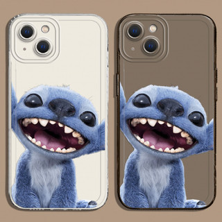 Ốp điện thoại Star Stitch cười dễ thương cho iPhone 11, / 16 12 / 13 / 14 / 15pro Max, cá tính sáng tạo thú vị. Vỏ trong suốt, chống thấm nước, chống sốc, vỏ bảo vệ