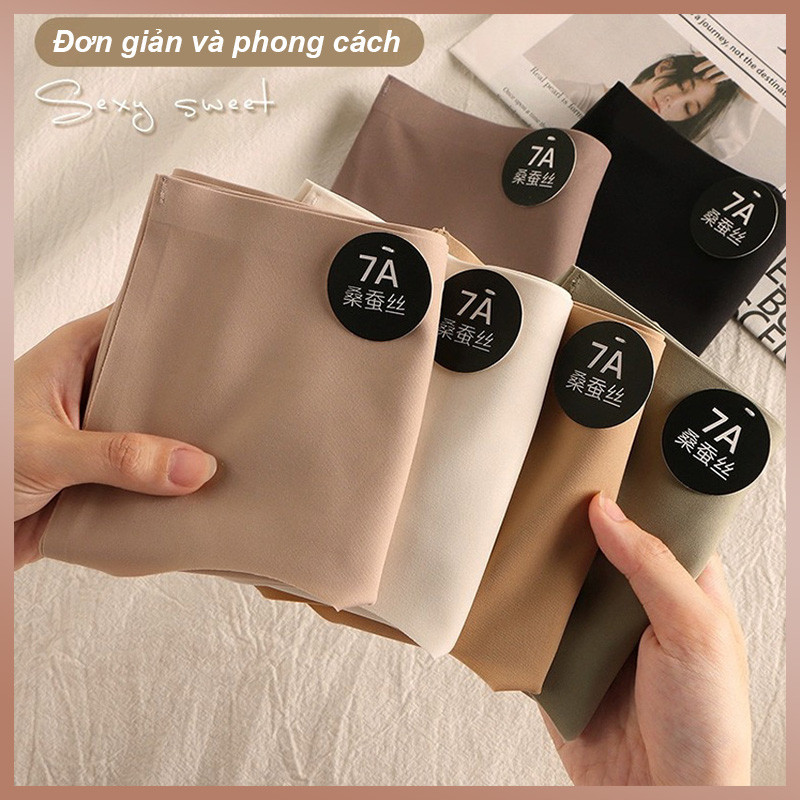 Combo 6 Quần Lót Su Nữ 7A, Không Đường May - Chống Lộ Viền - Kháng Khuẩn, Vải Thun Lạnh Mềm Mại