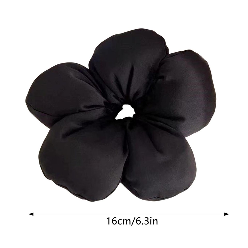 Hoa Lớn Xốp Tóc Scrunchies Thanh Lịch Không Trượt Phụ Kiện Tóc Cho Tiệc Sinh Nhật Đám Cưới
