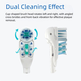 4 Đầu Bàn Chải Thay Thế Cho Bàn Chải Đánh Răng Oral-B-CrossAction Chuyên Nghiệp Cho Dual Cross-Action Sạch Kèm Dành Cho Người Lớn