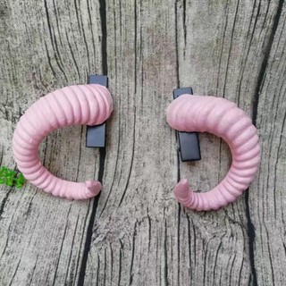 YSANH Dark Gothic Headband, 1 Cặp Black Gothic Style Devil Horn Headband, Phụ Kiện Tóc Độc Đáo Ram Horn Hình Dạng Đạo Cụ Chụp Ảnh Gothic Cosplay Trang Phục Nữ