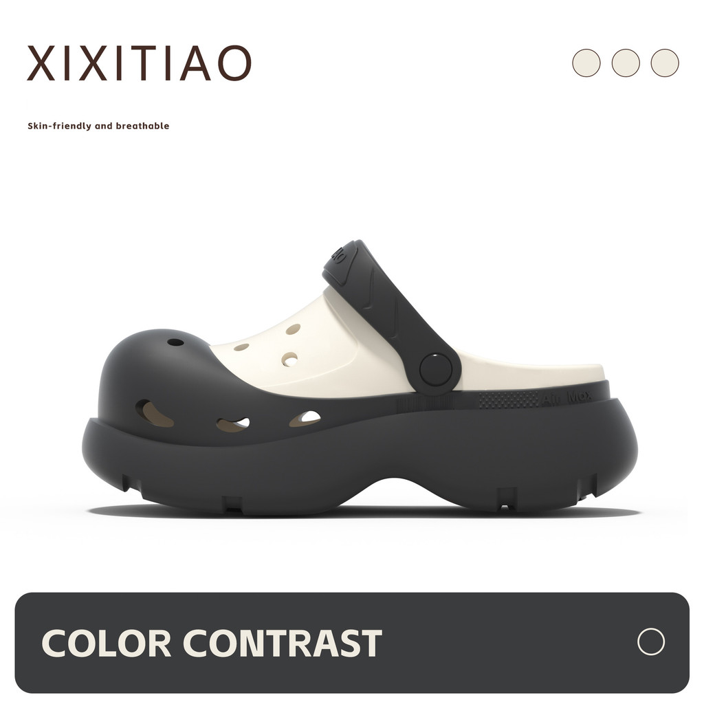 XIXITIAO Giày Sandal Ngoài Trời Đường Phố Phong Cách Nhật Bản Tăng Cường Đế Dày Sinh Viên Mùa Hè Dép Nữ Đi Biển