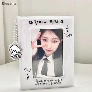 EGN Ins Style Cream Puppy Lưới Đơn Lá Rời Thẻ Sách Phong Bì Túi Đựng Thẻ Album Túi Bảo Quản N