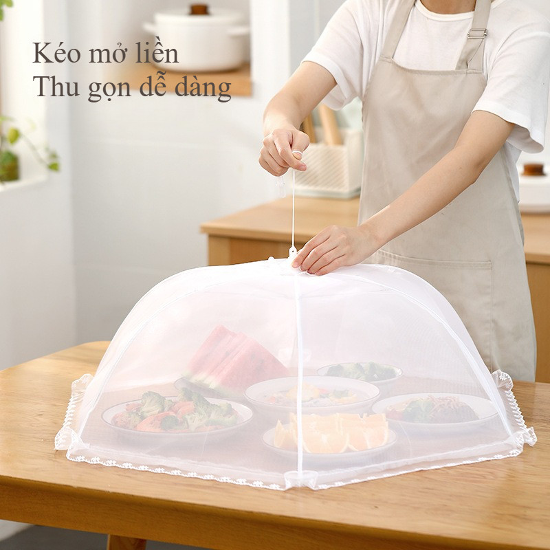 Lồng bàn gấp gọn đậy thức ăn, Bảo vệ thức ăn, Chống ruồi hiệu quả, Có thể gấp gọn & mang đi