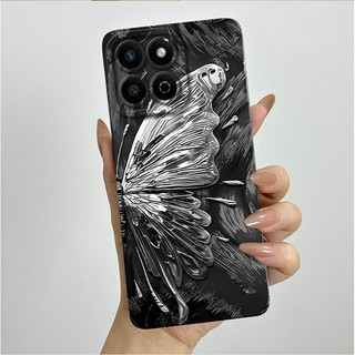 Dành Cho Honor X7c 2024 Ốp Lưng ALT-LX2 ALT-NX1 Vỏ Silicon Thẩm Mỹ Hoa Bướm Xinh Đẹp Chống Sốc TPU Mềm Mờ Cản Cho Honor 200 Vỏ Thông Minh