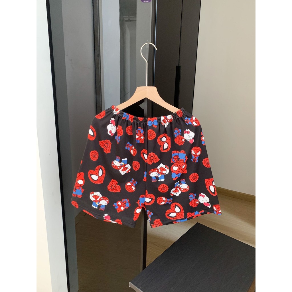 Anime Mùa Hè Người Nhện Quần Ngủ Nhật Bản Hello Kitty In Hình Quần Short Nữ Thông Thường [BL]