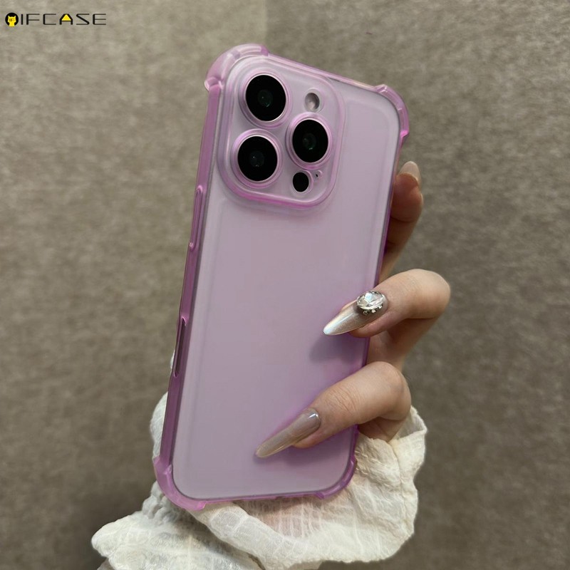 Dành Cho OPPO Reno 13 12 11 10 9 Pro Plus 13F 12F 11F 11A FS F S Ốp lưng Macaron Màu Mờ Mờ Dễ Thương Đơn Giản Trong Suốt Chống Rơi Vỏ Mềm Chống Sốc Ốp Lưng