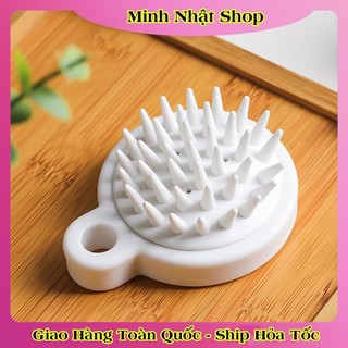 [1chiếc] Lược gội đầu silicon mát xa da đầu, giảm rụng kích thích mọc tóc