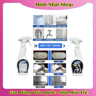 Chai Xịt Tẩy Cặn Canxi LAFUM Chống Ăn Mòn Inox Vệ Sinh Vòi Rửa, Vòi Sen, Vách Kính - HÃNG LAFUM