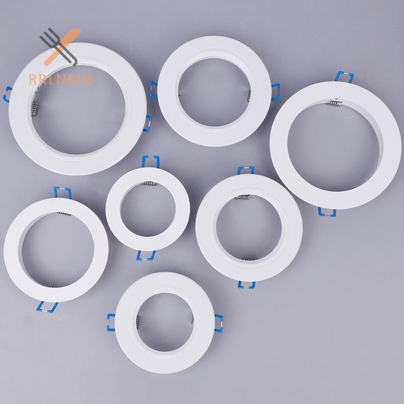 RRLNMD LED Downlight Spotlight Chân Đế Đèn Đứng Adapter Đèn Bóng Nhẫn Lỗ Phóng To Khung Ngoài Trắng Cắt Ra Vòng Tròn Phương Tiện MỚI