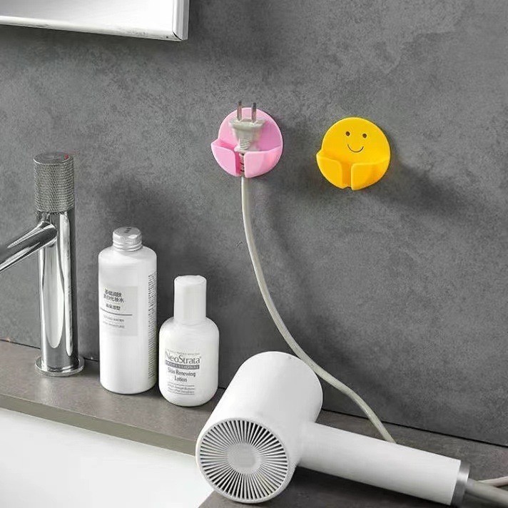 1 / 4 Cáp Dữ Liệu Sạc Điện Cắm Ổ Cắm Móc Không Đục Lỗ Cắm Giá Đỡ Móc Cười