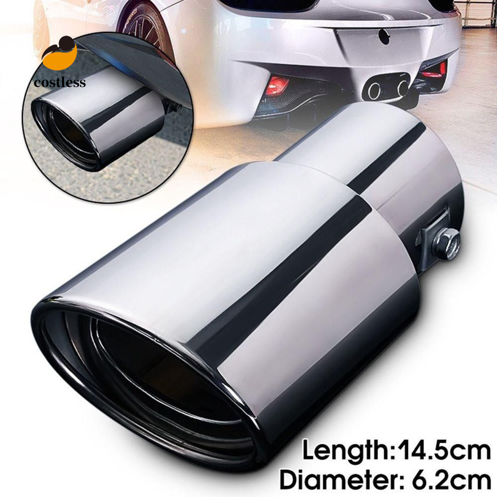 Không tốn kém Đa Năng Thép Không Gỉ Phía Sau Xe Tròn Thẳng Ống Xả Đuôi Muffler Đầu