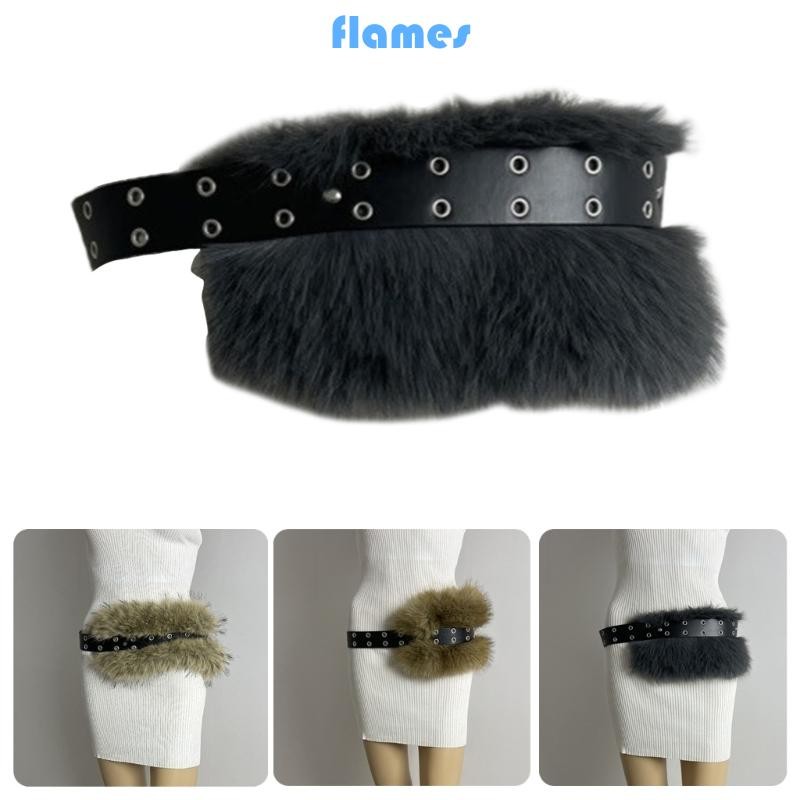 FL Sang Trọng Lông Thắt Lưng Thẩm Mỹ Quyến Rũ Ảnh Đạo Cụ Thắt Lưng Cho Quần Jean Đầm Thắt Lưng Cơ Thể Trang Sức Kim Loại Đính Hạt Charm