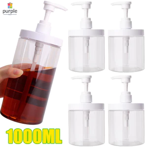 Bình đựng dầu gội dung tích lớn 500ml / 1000ml - Hộp đựng bơm có thể bơm lại bằng Gel tắm