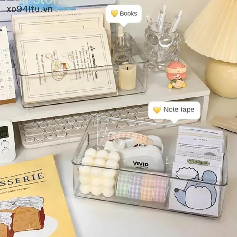 XOITU Acrylic Hộp Bảo Quản Mỹ Phẩm Để Bàn Hộp Nhựa Trong Suốt Ký Túc Xá Hộ Gia Đình Mặt nạ Da Hộp Tủ Lạnh Hộp Bảo Quản VN
