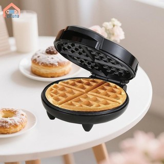 Máy làm bánh quế Acutuna Chống dính 9 inch Chảo nướng cổ điển Tay cầm cách nhiệt tròn Máy làm bánh quế điện cho bữa sáng Sandwiches