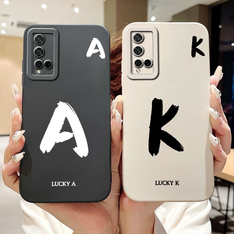 Ốp Điện Thoại Huawei Nova 5T YAL-L21 YAL-L61 Ốp Lưng Huawei Nova 5T Chữ Thời Trang Đơn Giản Thiết Kế Họa Tiết A-Z Ốp Lưng Chống Sốc Silicon