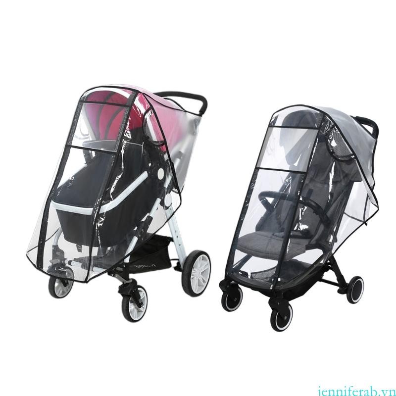 Jenniferab Xe đẩy đa năng Che mưa Tấm chắn chống gió Áo mưa chống rách cho hầu hết các kích thước tiêu chuẩn cho bé đơn St