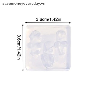 [savemoneyeveryday] Khuôn Silicon Trái Tim 3D Dâu Anh Đào Pentagram Khuôn Làm Móng Tay Nghệ Thuật Trang Trí DIY Thiết Kế Tấm Dập Khuôn Làm Móng Tay [vn]