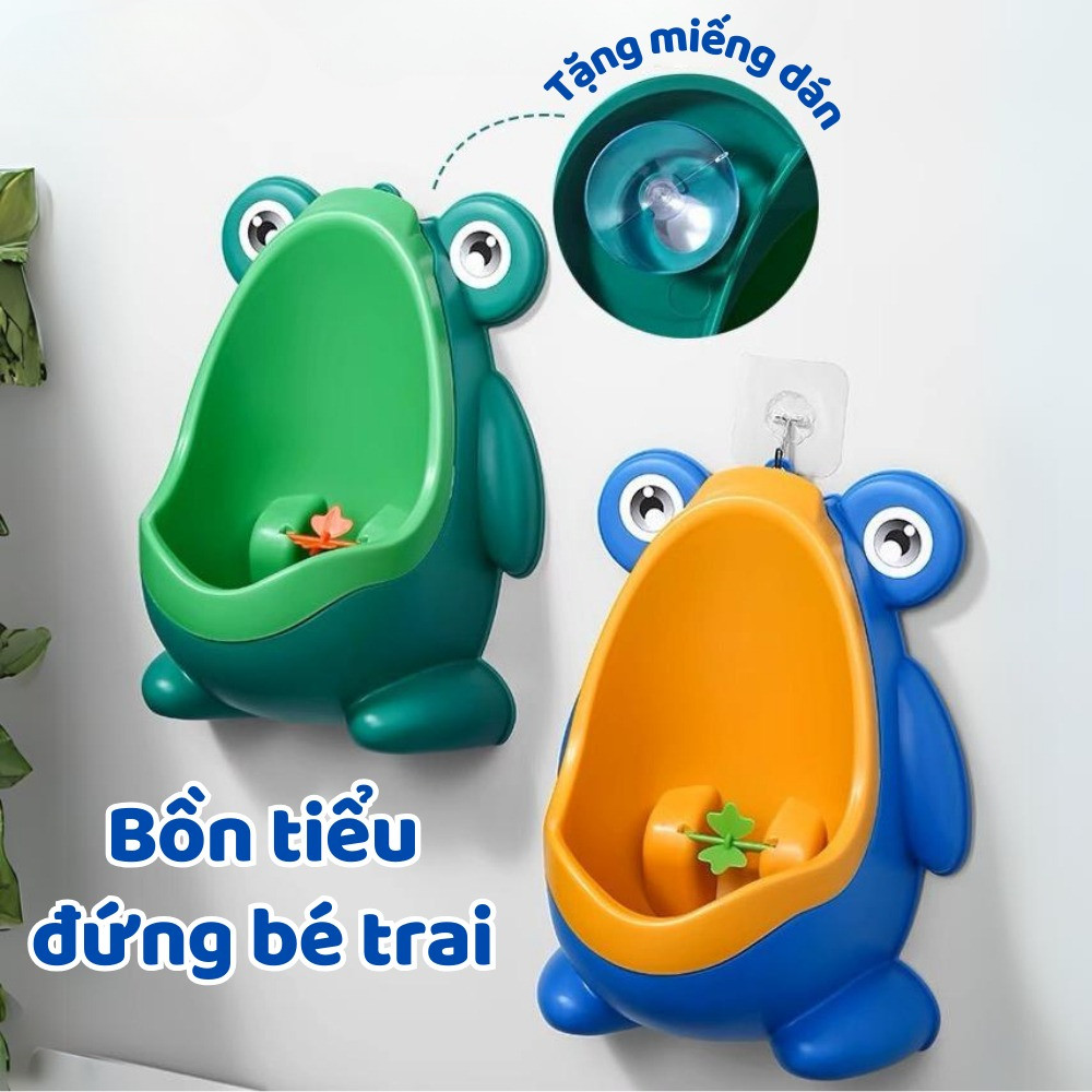 [TẶNG MIẾNG DÁN] Bồn tiểu đứng cho bé trai, Bô tiểu đi vệ sinh gắn tường tập đi vệ sinh cho bé