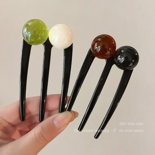 Kẹp tóc ngọc trai tròn ba răng để đi lại hàng ngày và kẹp tóc cuộn quanh mặt sau đầu