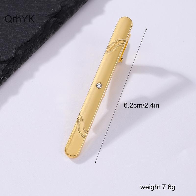 Nhà Máy Thời Trang Mới Kim Loại Màu Vàng Cà Vạt Kẹp Dành Cho Nam Cưới Khóa Kẹp Quý Ông Thắt Thanh Cà Vạt Pin Phụ Kiện QrhYK