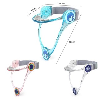 JKDESIGN Phiên bản trẻ em Nẹp cổ, Bộ chỉnh sửa tư thế có thể gập lại, TPU di động Giảm cột sống cổ tử cung Hiệu chỉnh cổ Thiết bị kéo cổ Văn phòng và gia đình