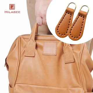 2x Dây Kéo Da PU Trang Trí Đầu Kéo Cho Áo Khoác, Quần Áo, Túi, Hành Lý, Giày Bốt