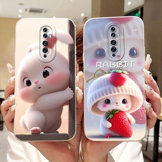 Dành Cho OPPO Reno2 F / Reno2 Z / Reno2 Vỏ Hoạt Hình Mèo Thỏ Dễ Thương Mới Reno 2F 2Z 2 Vỏ Điện Thoại Silicon Mềm Bảo Vệ Ống Kính