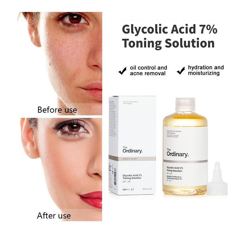 The Ordinary Glycolic Acid 7% tẩy da chết Toner cho da dầu mụn chính hãng người mua