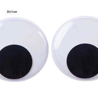 Dottam| 1 Cặp 5cm / 7cm / 10cm / 12cm / 15cm Nam Châm Tủ Lạnh Tự Dính DIY Nhựa Tổng Hợp Đen Trắng Googly Mắt Tủ Lạnh Dán Sổ Lưu Niệm Phụ Kiện