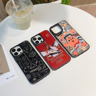Ốp lưng gương Chainsaw Man Pochita cho iPhone 16 15 14 13 12 11 Pro Max X XSMax XR chống sốc