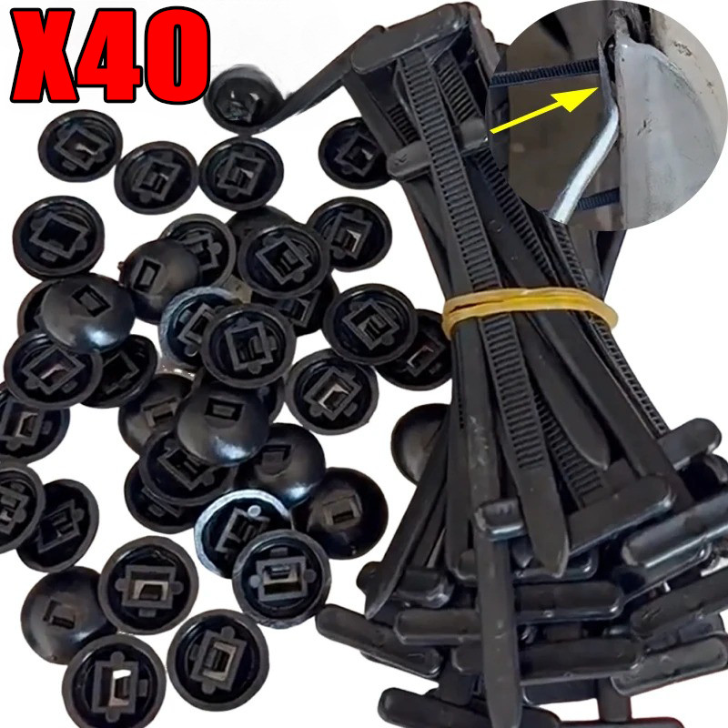 Khóa buộc cáp bền đa năng - Dây buộc Nylon tự khóa - Phụ kiện sắp xếp cáp đa năng cố định