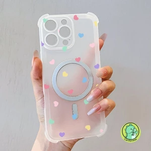 Ốp Điện Thoại Sương Tuyết Từ Tính Cho Redmi K90 Pro Max 15 15C Note 15 Pro Plus 5G 4G Matte Cover Dễ Thương Ins Phong Cách Nhiều Màu Sắc Tình Yêu Vỏ Túi Khí Mềm