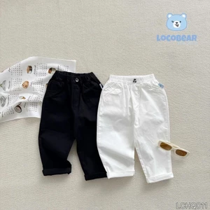Quần kaki bé trai Locobear LCHQ011 dài basic phong cách Hàn Quốc – quần trẻ em nam size 80-140 (9-29kg)