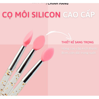 -Combo 5 Cọ Silicon Dẻo Tô Son Môi, Son Dưỡng  Rất Tiện Lợi, Thiết Kế Siêu Xinh, An Toàn Cho Môi