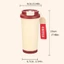 Cốc khuấy cà phê DONOVANQQ, Cốc khuấy tự động sạc 500ml Type-C, Máy xay sinh tố xoay chịu nhiệt bằng thép không gỉ thông minh