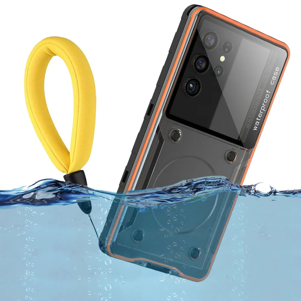 Vỏ Điện Thoại Chống Thấm Nước Shellbox Cho Thiết Bị 6,9 inch Trong Suốt Đa Năng Màn Hình Cảm Ứng Dưới Nước Chống Bụi Và Thả IP68 Mới