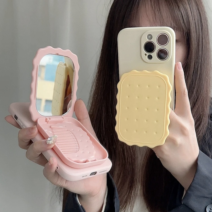 【✨Sopt】[Bộ lược + gương + ốp điện thoại] Tương thích với Apple 15/14 Bảo vệ toàn diện Chống rơi